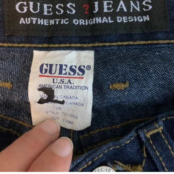 Vintage Guess U.S.A American Tradition Jeans Style#72410D2 Cut#31260  Size 26 - Picture 3 of 12